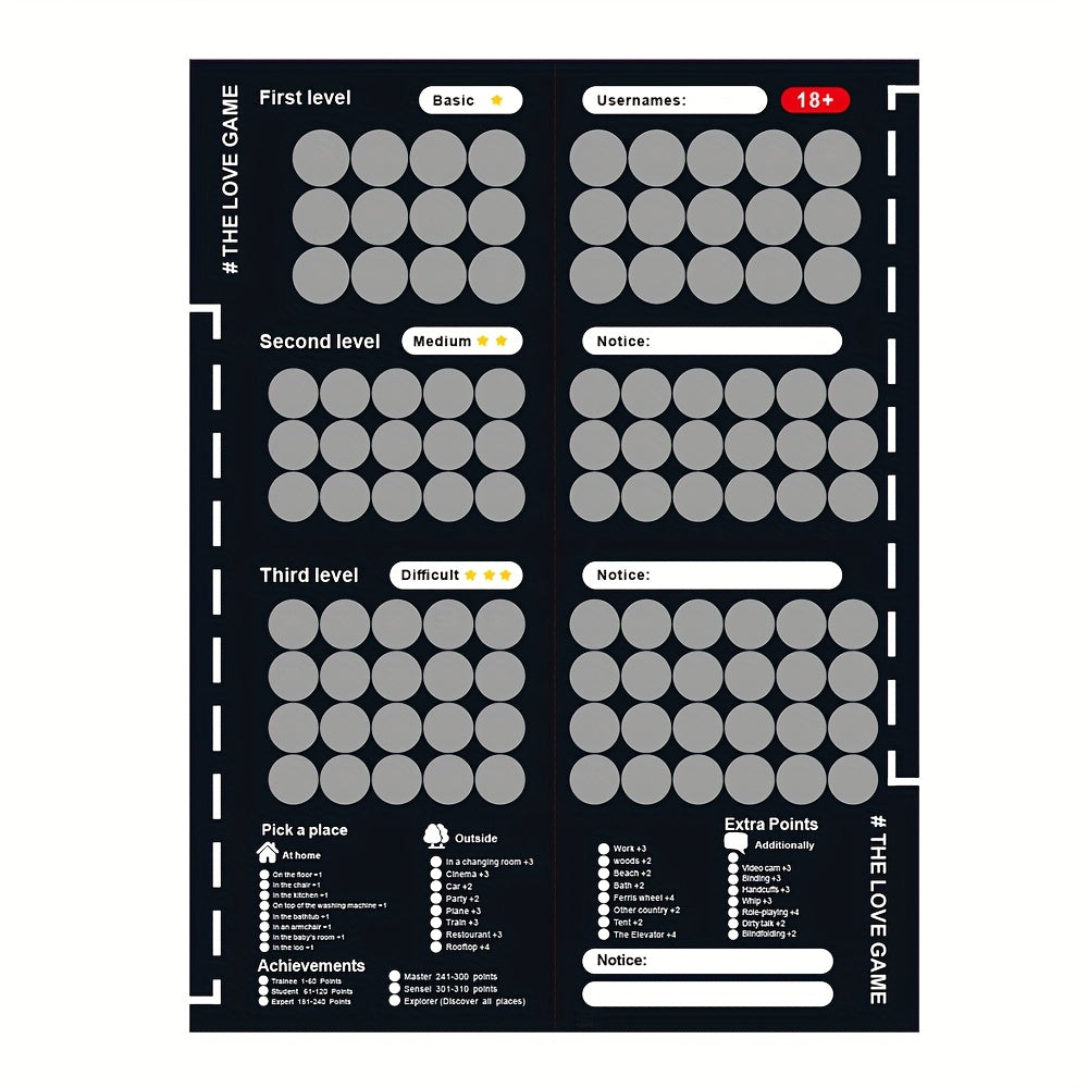 100 Sex Challenges Scratch-Off Poster for Couples-0