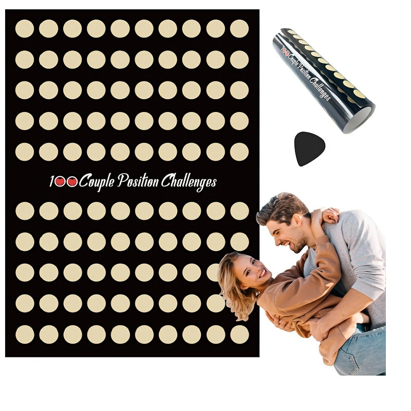 100 Sex Positions Scratch-Off Poster for Couples-2