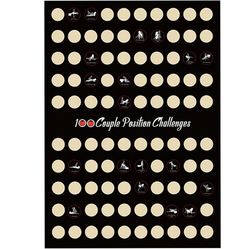 100 Sex Positions Scratch-Off Poster for Couples-0