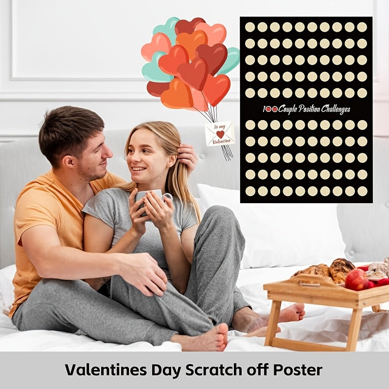100 Sex Positions Scratch-Off Poster for Couples-4
