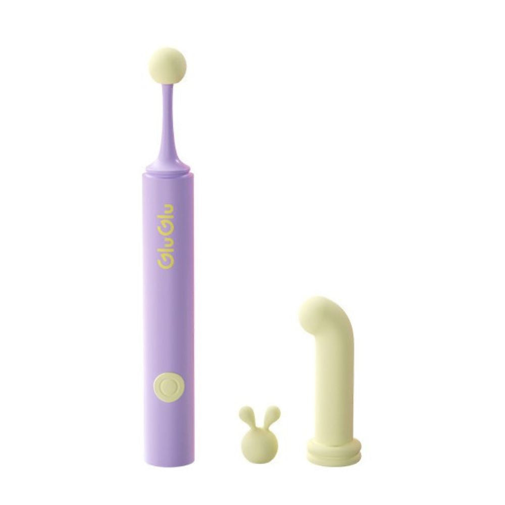 GluGlu Magic Bunny Clit & G-Spot Vibrator with 3 Replaceable Heads-0