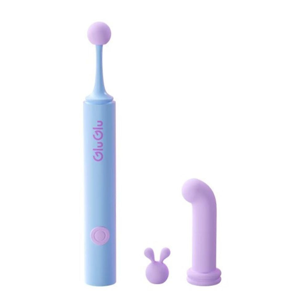 GluGlu Magic Bunny Clit & G-Spot Vibrator with 3 Replaceable Heads-6