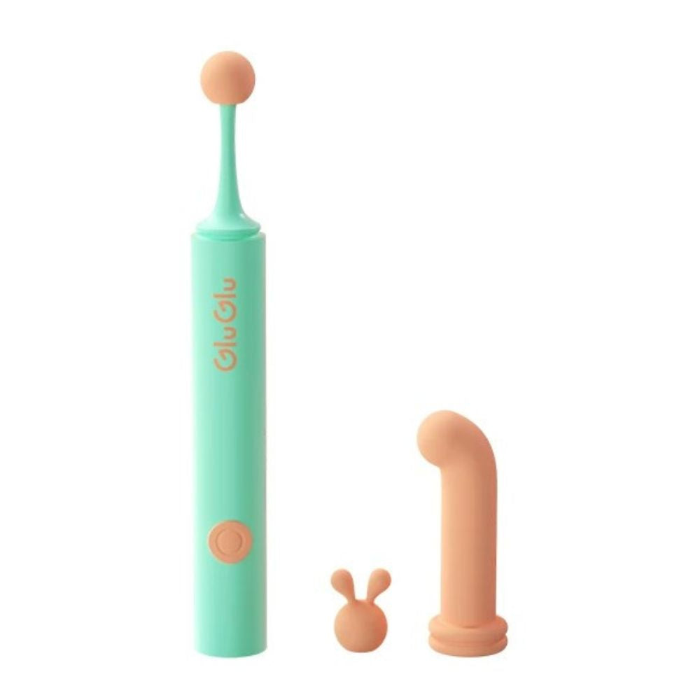 GluGlu Magic Bunny Clit & G-Spot Vibrator with 3 Replaceable Heads-5