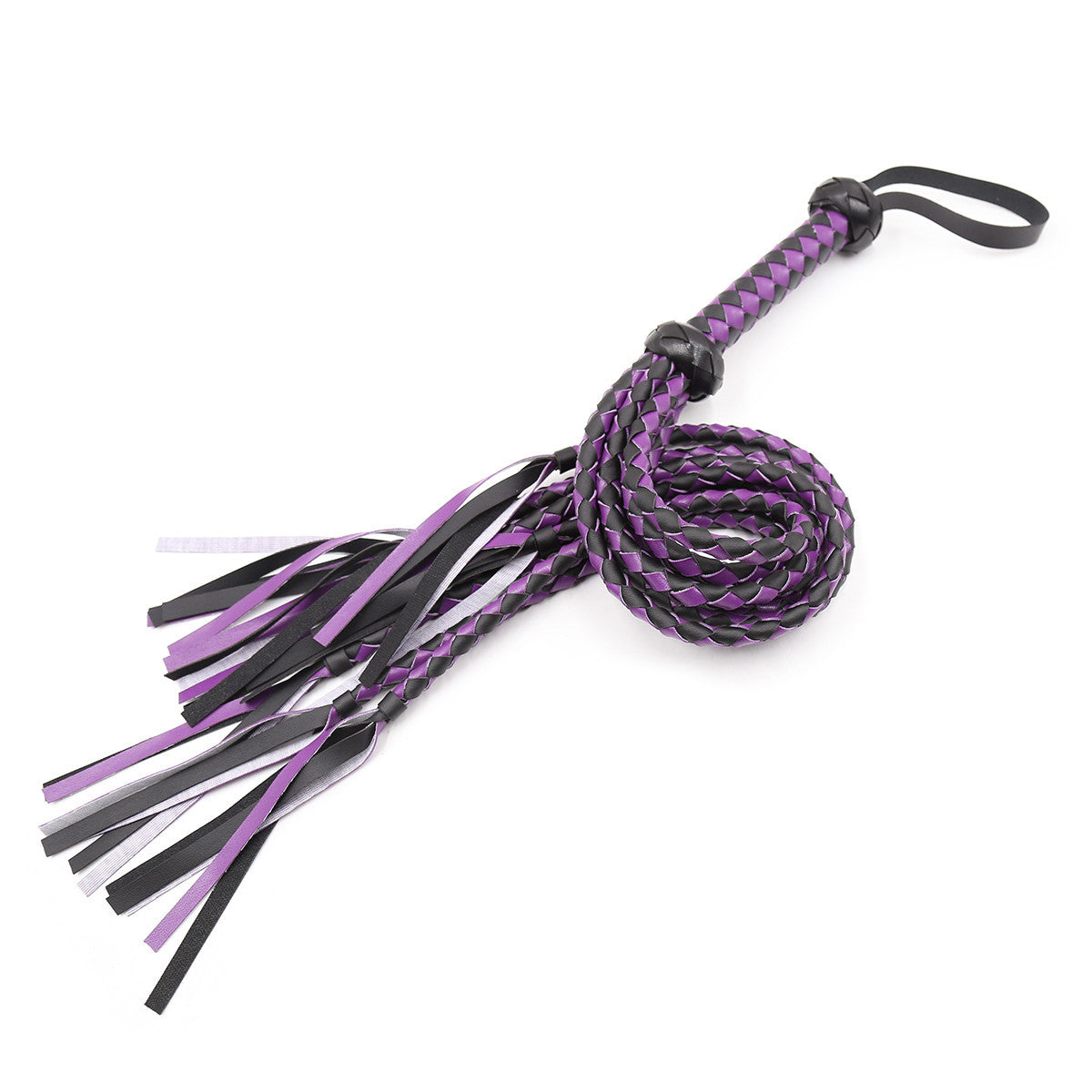 Handmade 8 Strand Leather BDSM Flogger Whip-1