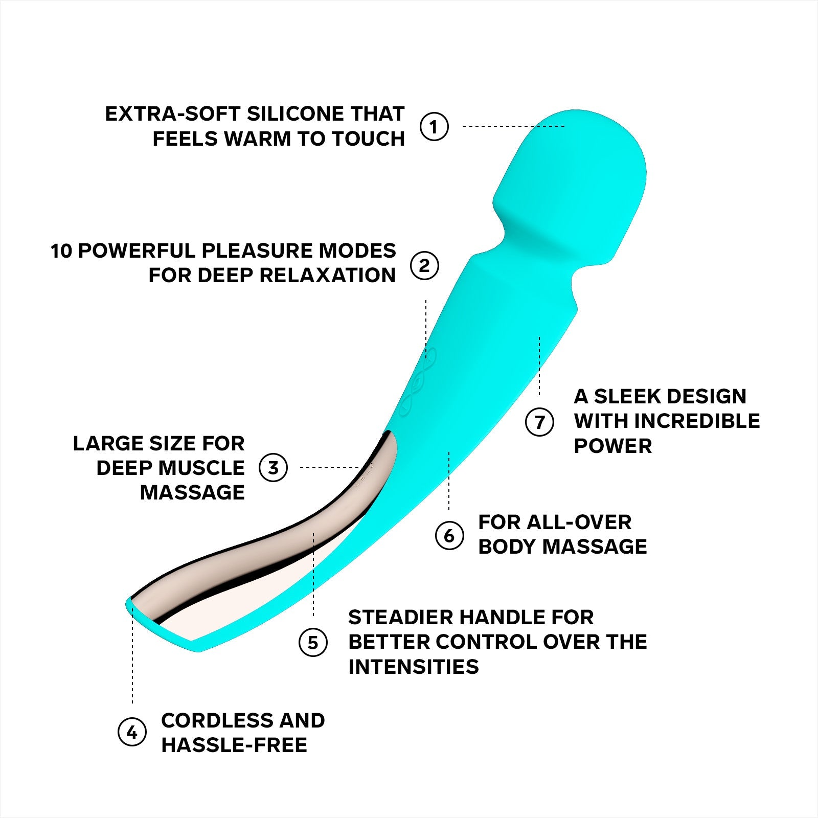 LELO Smart Wand 2 Large Wand Vibrator-3