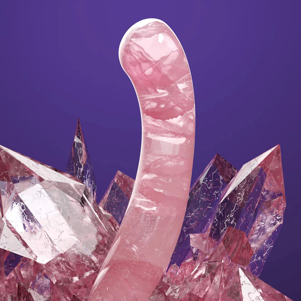 Biird Pixii Quartz Curved Crystal Dildo-3