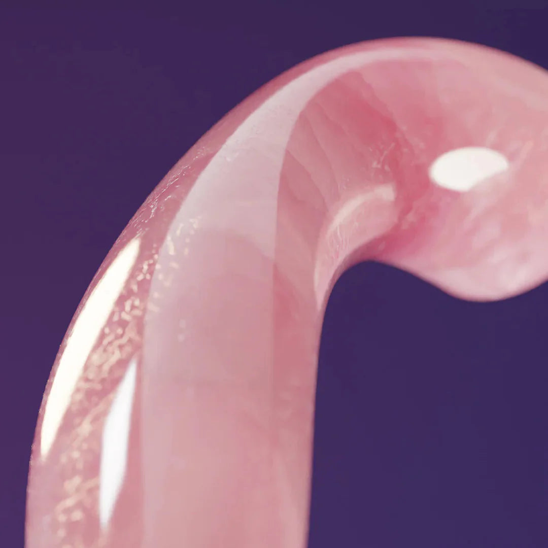 Biird Pixii Quartz Curved Crystal Dildo-2