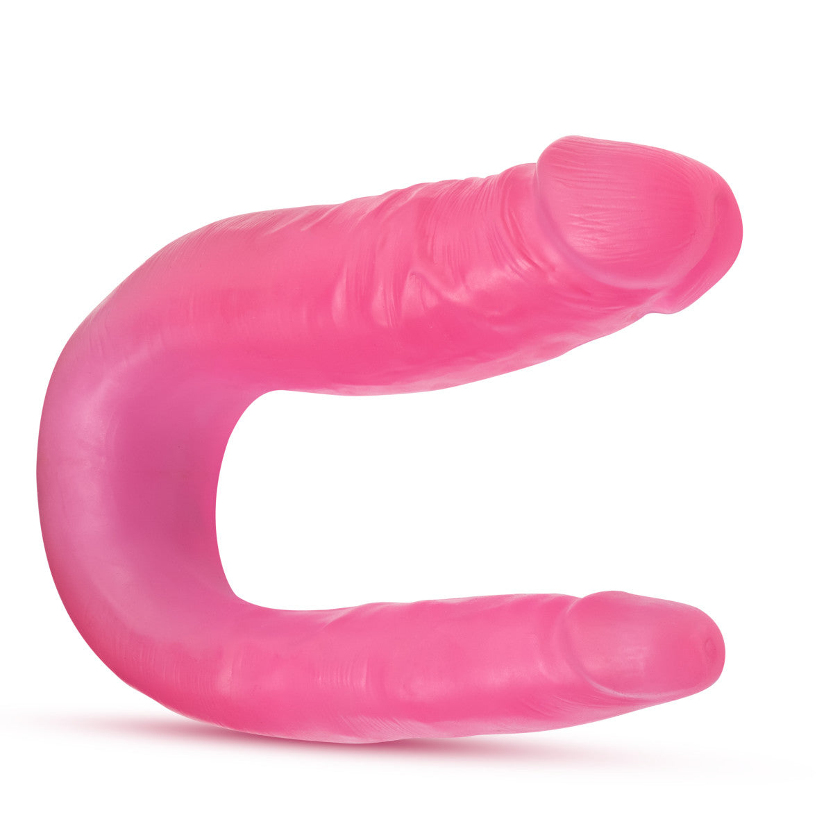 Blush U-Shaped 12.5-Inch Long Pink Double Ended Dildo-2