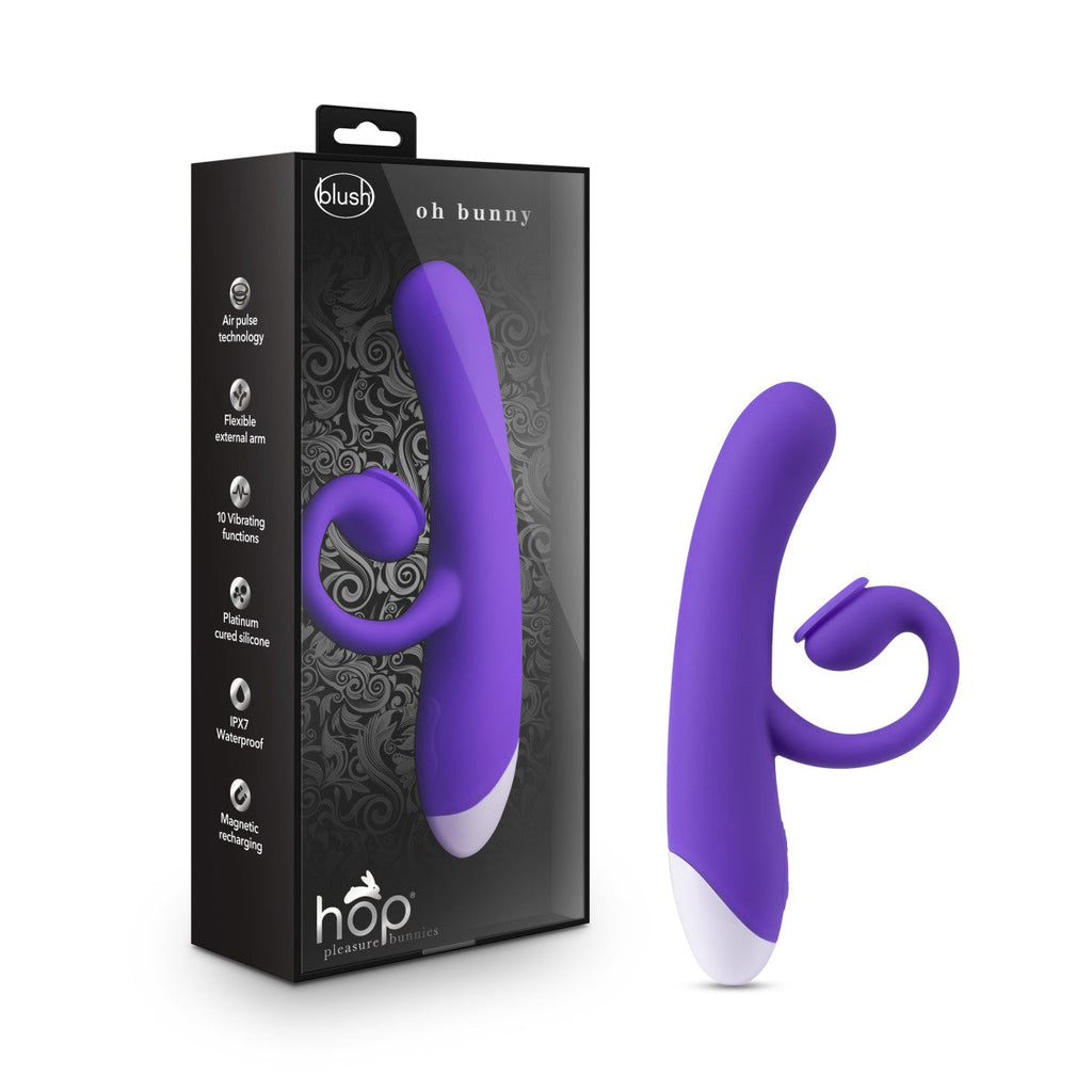 Blush Hop 7.75-Inch Clit Sucking Rabbit Vibrator-0