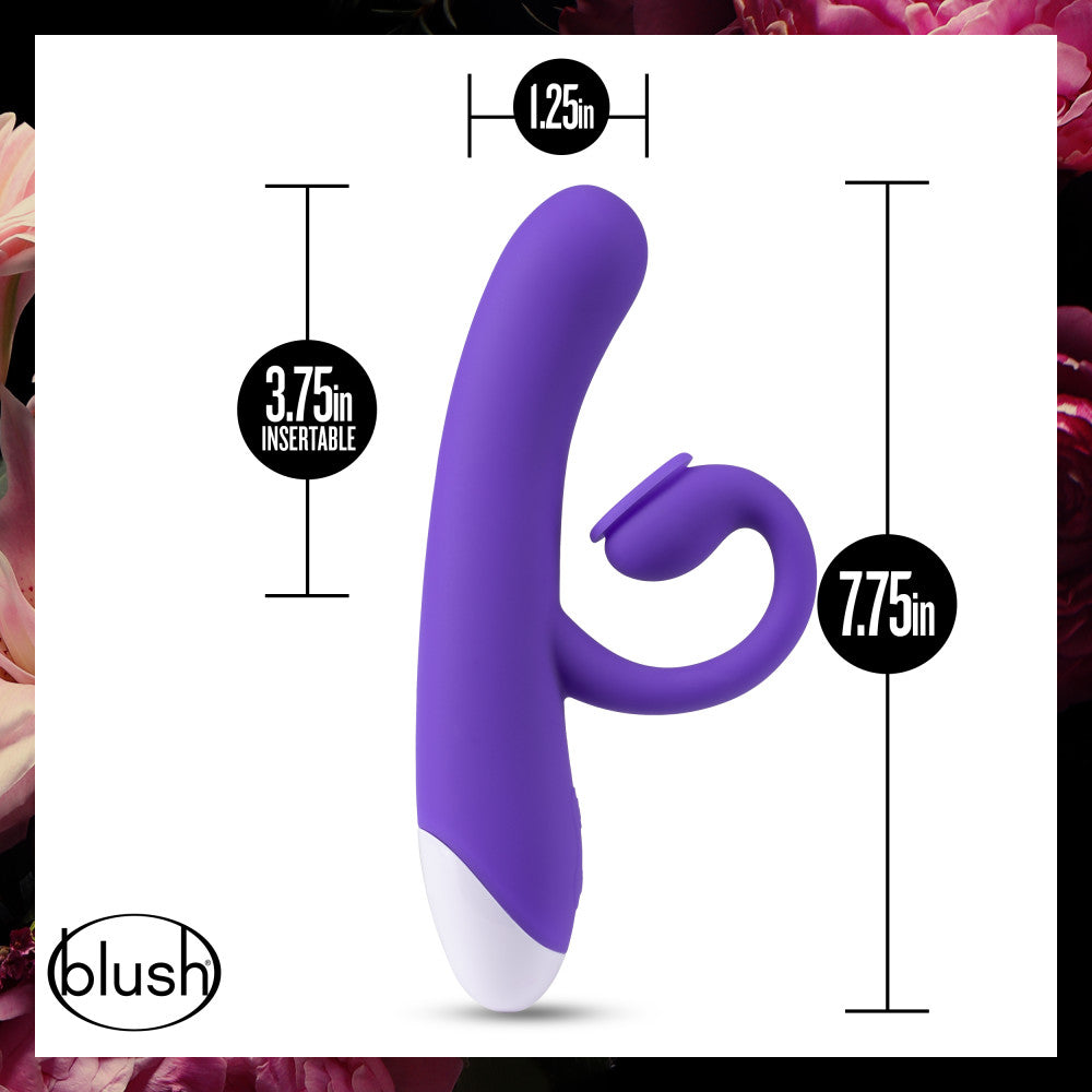 Blush Hop 7.75-Inch Clit Sucking Rabbit Vibrator-2
