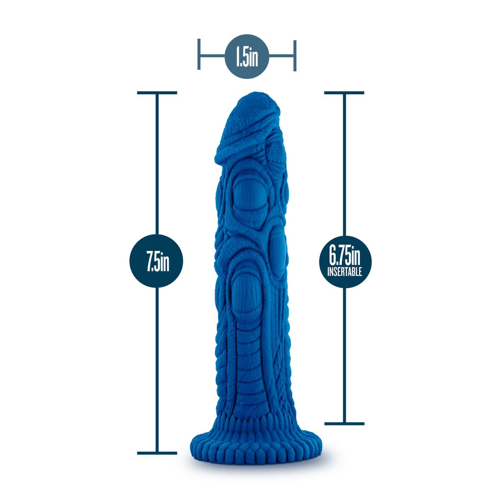 Blush The Realm 7.5-Inch Blue Dildo With Suction Cup Base-3