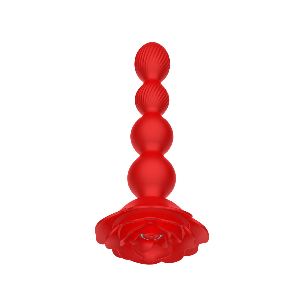 Rose Vibrating Anal Beads - The Anal Rose Caelestis | V For Vibes