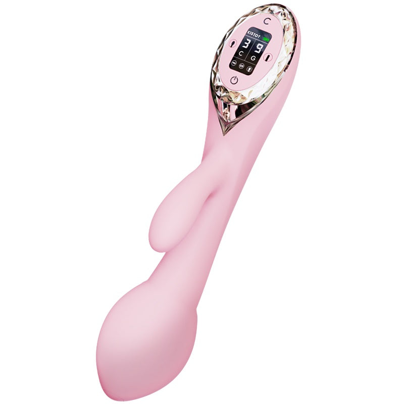 KISSTOY A-King Air Inflatable Rabbit Vibrating Dildo-1