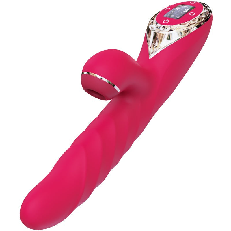KISSTOY A-King Max Thrusting & Sucking Rabbit Vibrating Dildo-1