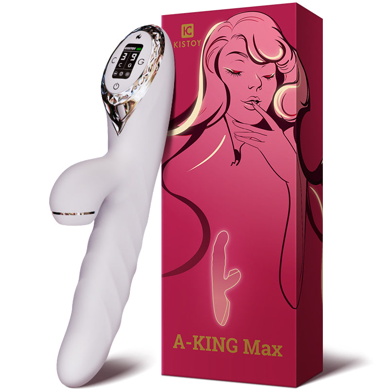 KISSTOY A-King Max Thrusting & Sucking Rabbit Vibrating Dildo-4