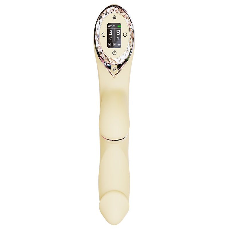 KISSTOY A-King Pro Warming Suction Rabbit Vibrating Dildo-2