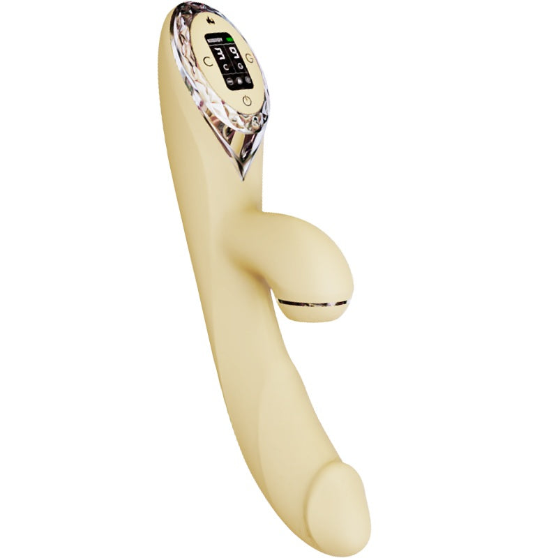 KISSTOY A-King Pro Warming Suction Rabbit Vibrating Dildo-3
