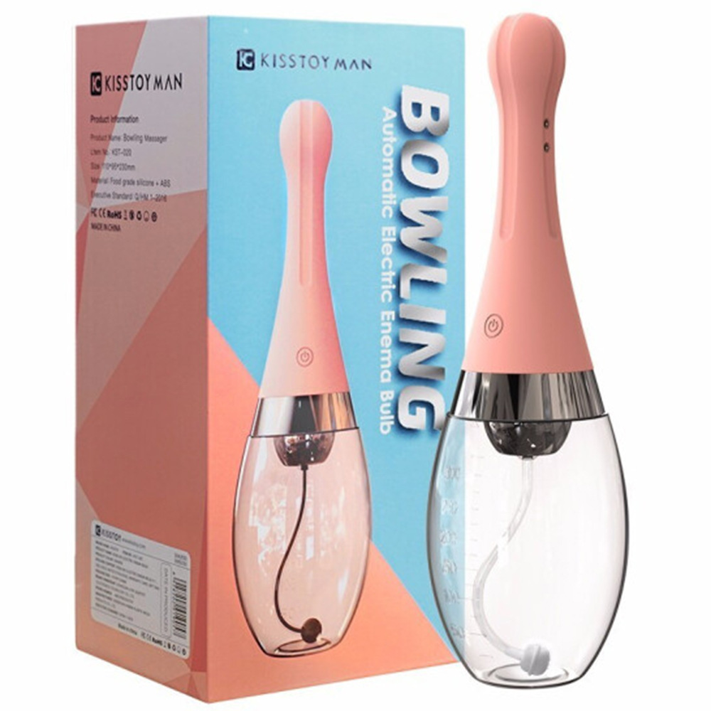 KISSTOY Blowing Automatic Electric Anal Enema Bulb-0