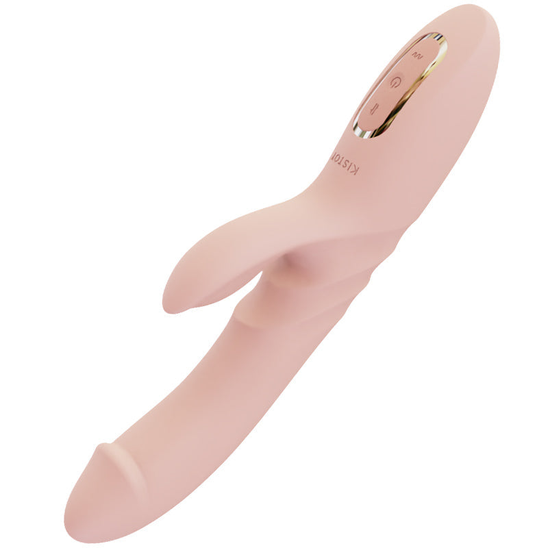 KISSTOY Katy Pro Thrusting Rabbit Vibrating Dildo-1