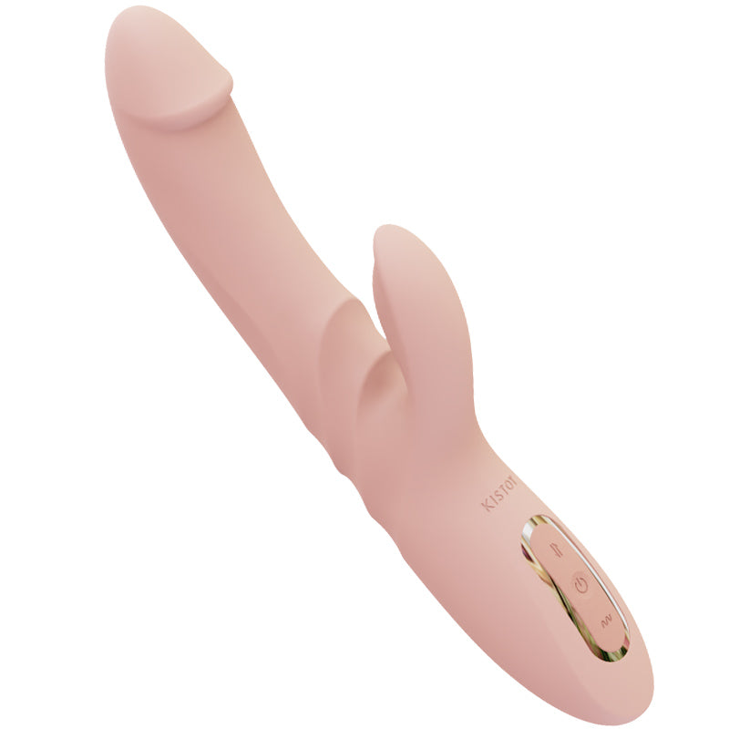 KISSTOY Katy Pro Thrusting Rabbit Vibrating Dildo-3