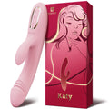 KISSTOY Katy Warming Rabbit Vibrating Dildo-0