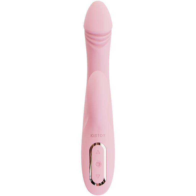 KISSTOY Katy Warming Rabbit Vibrating Dildo-2