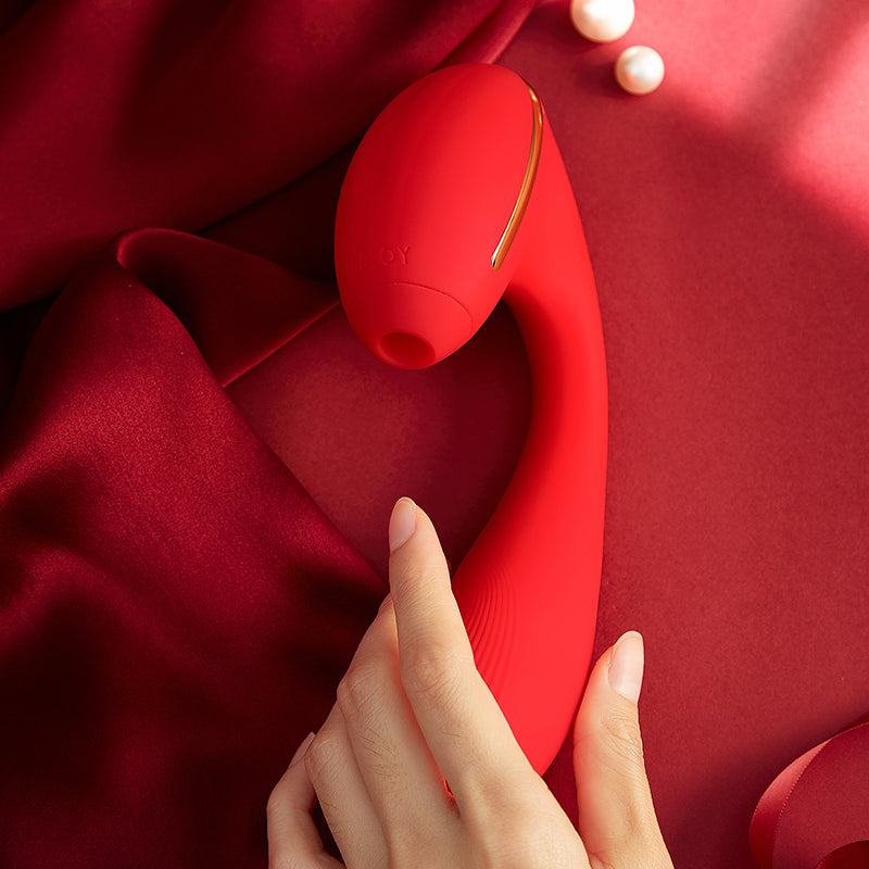 KISSTOY Tina Warming Clit Suction & G-Spot Vibrator