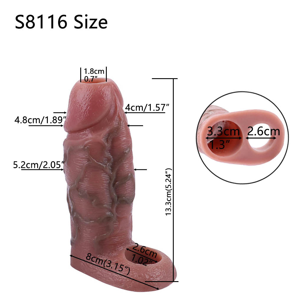Khaba Realistic Cock Sleeve 5.2-Inch-4