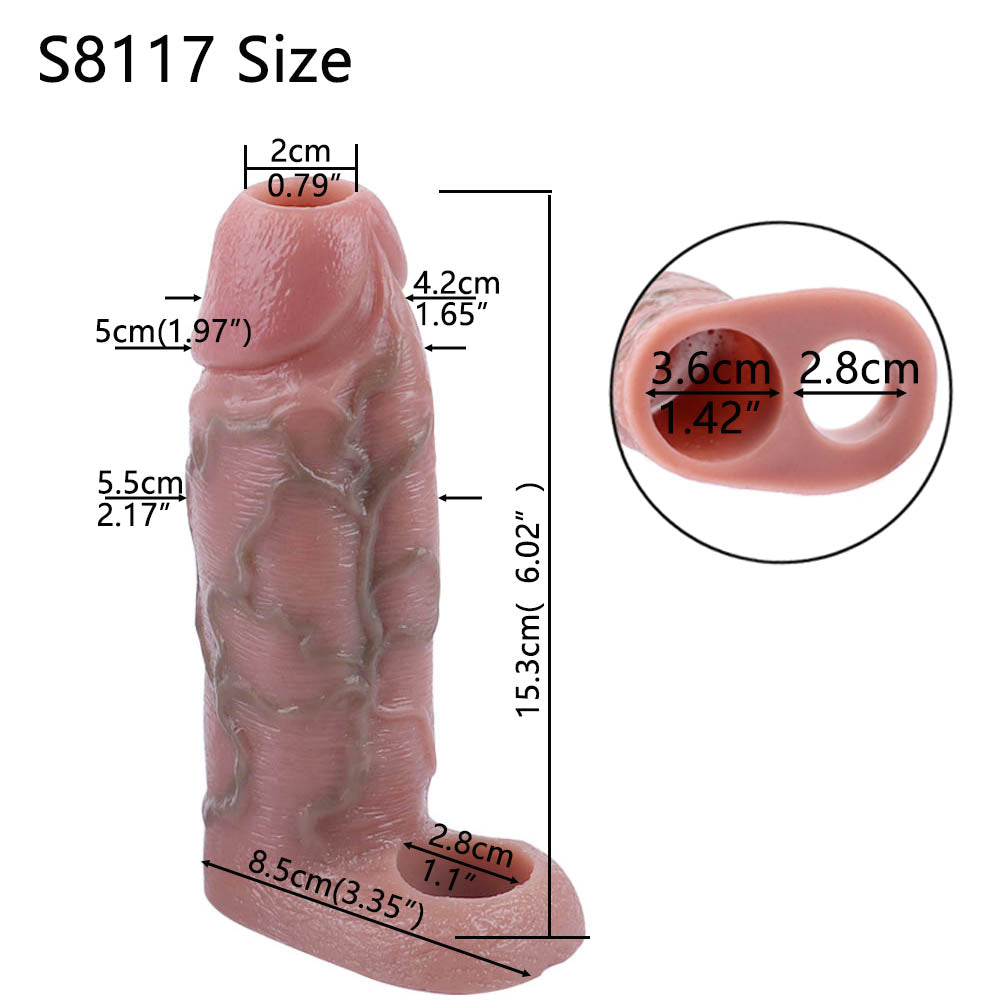 Khaba Realistic Cock Sleeve 6-Inch-4