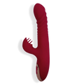 Heated thrusting dildo