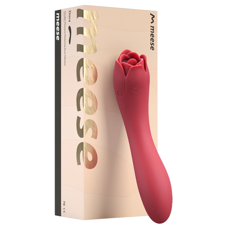 MEESE Dora Rose Clit Licking & G-Spot Vibrator-3
