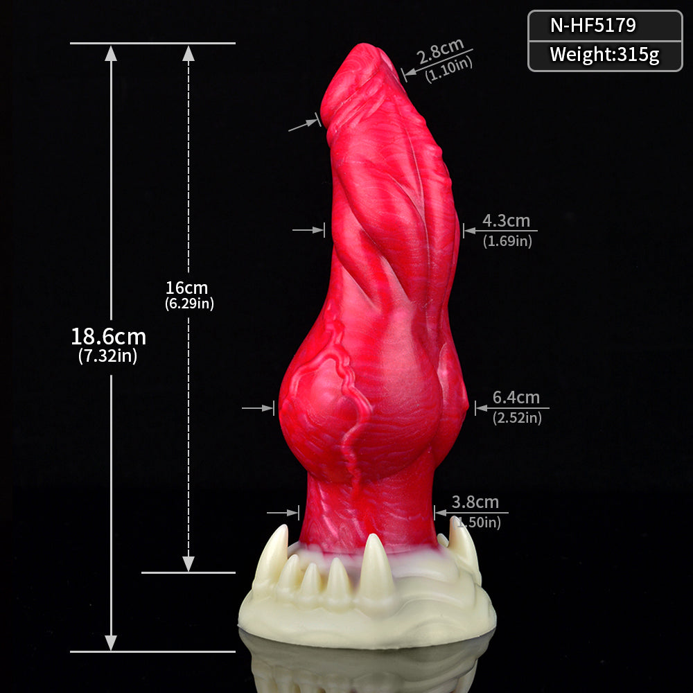 NNSX Christine Hellfire Dog Dildo-4