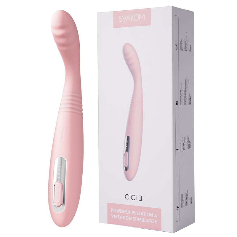 SVAKOM Cici 2 Flexible Ribbed Slim Thrusting G-Spot Vibrator-5