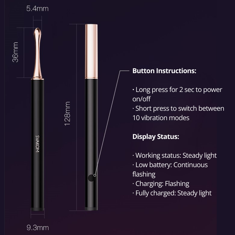 SVAKOM Eyeliner Portable G-Spot Vibrator-4