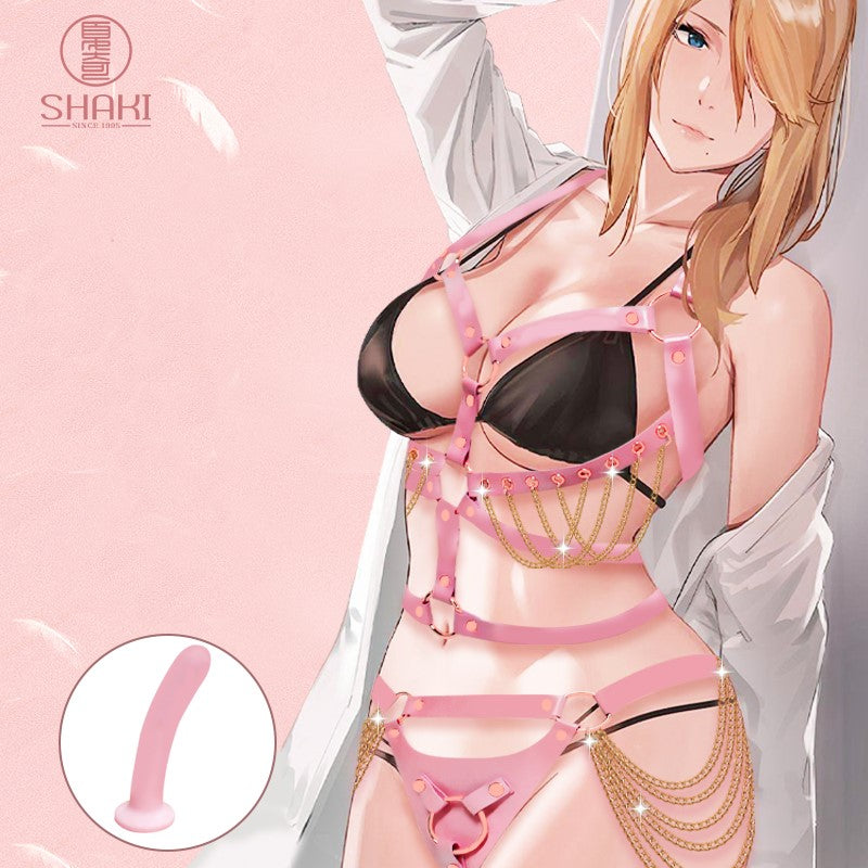 Shaki Sweet Romance Strap On Harness With Silicone Dildo-1