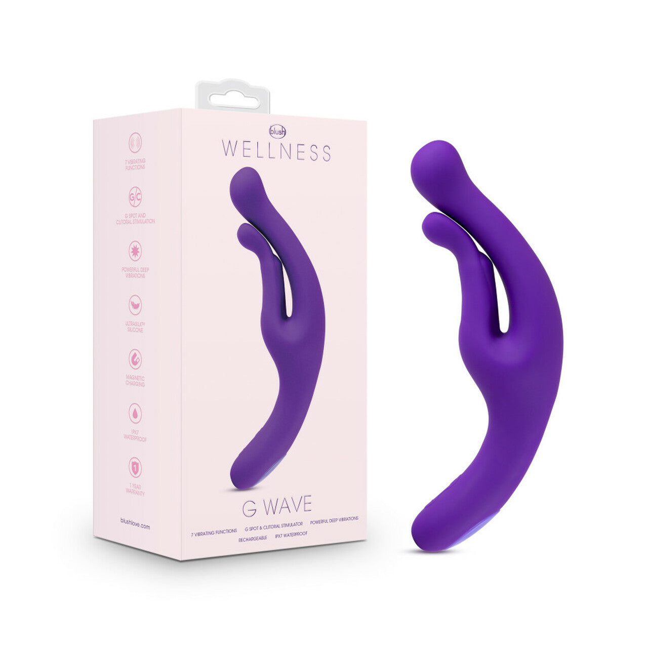Blush G Wave Purple G-Spot & Clitoris UltraSilk Vibrator-0