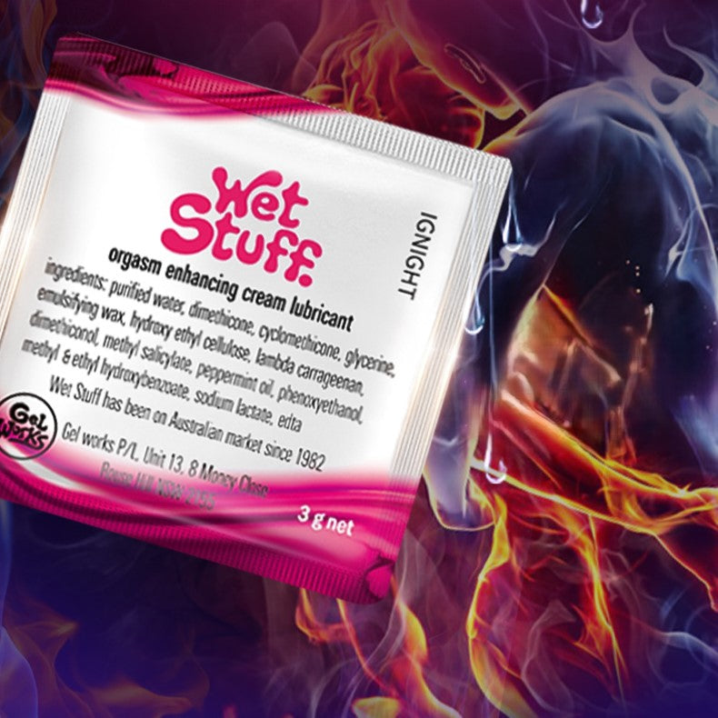 Wet Stuff IGnight Orgasm Enhancing Cream Lube Sachet 3g-1