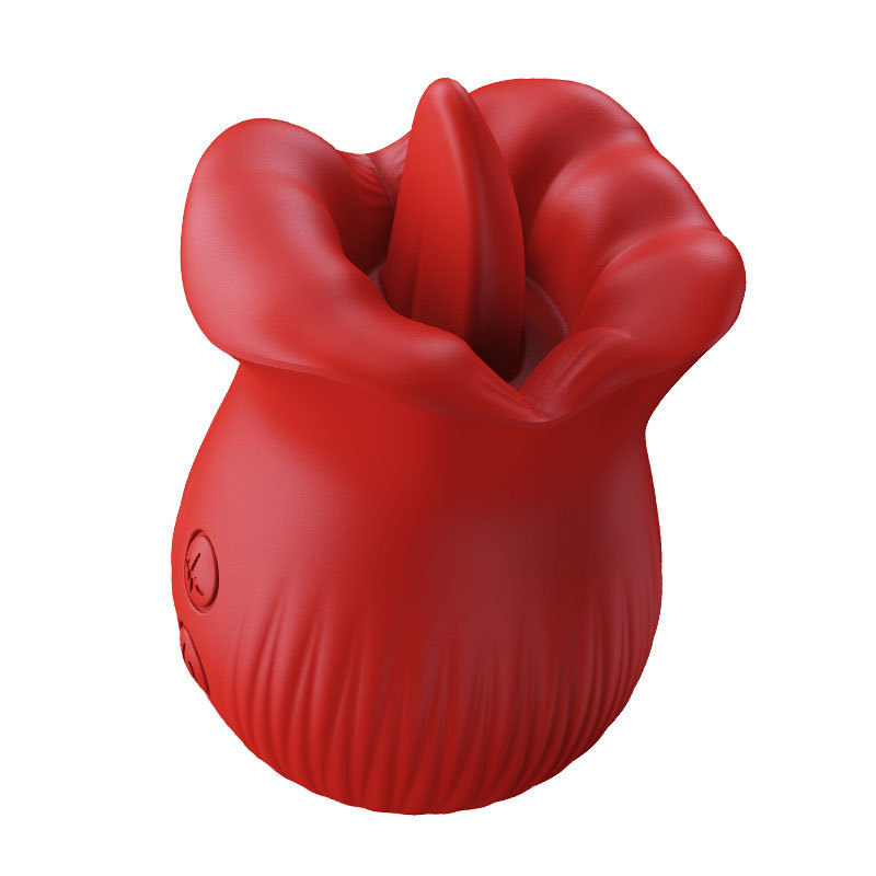 YL Clit Vibrating & Licking Rose Vibrator-0