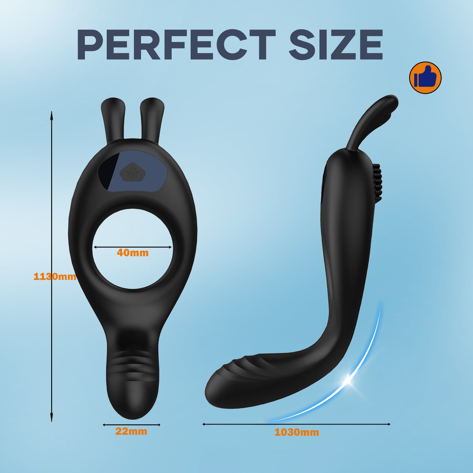 App Controlled Cock Ring – Smart Snail Ears Ring with App Compatibility-3