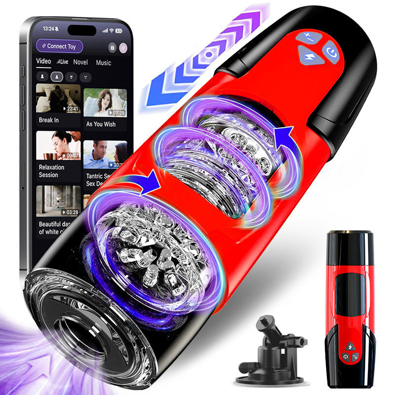 Dark Knight Rotating & Thrusting Male Masturbator App Controlled-2