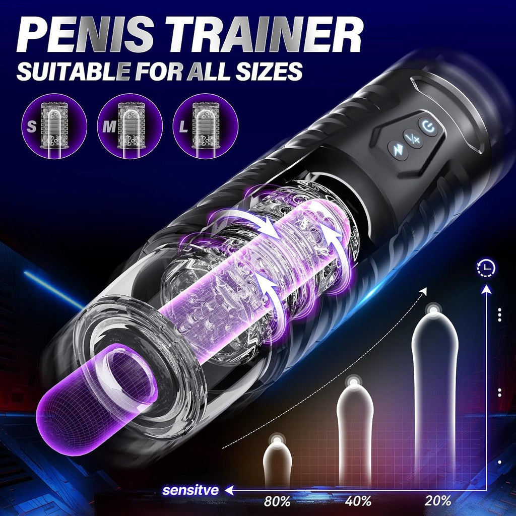 Dark Warrior Rotating & Thrusting Male Masturbator App Controlled-2