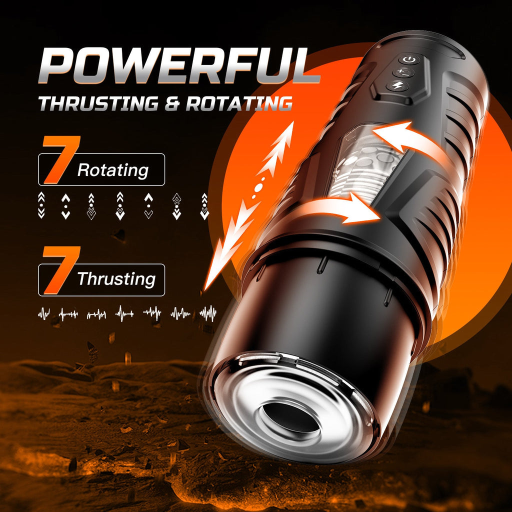 Dark Warrior Rotating & Thrusting Male Masturbator App Controlled-1
