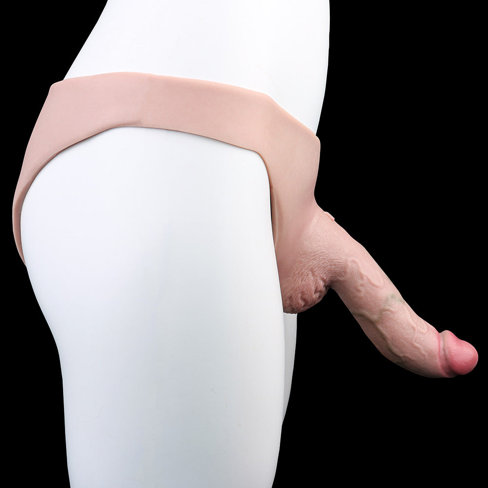 David Realistic Hollow Dildo Strap-On Briefs 6-inch-3