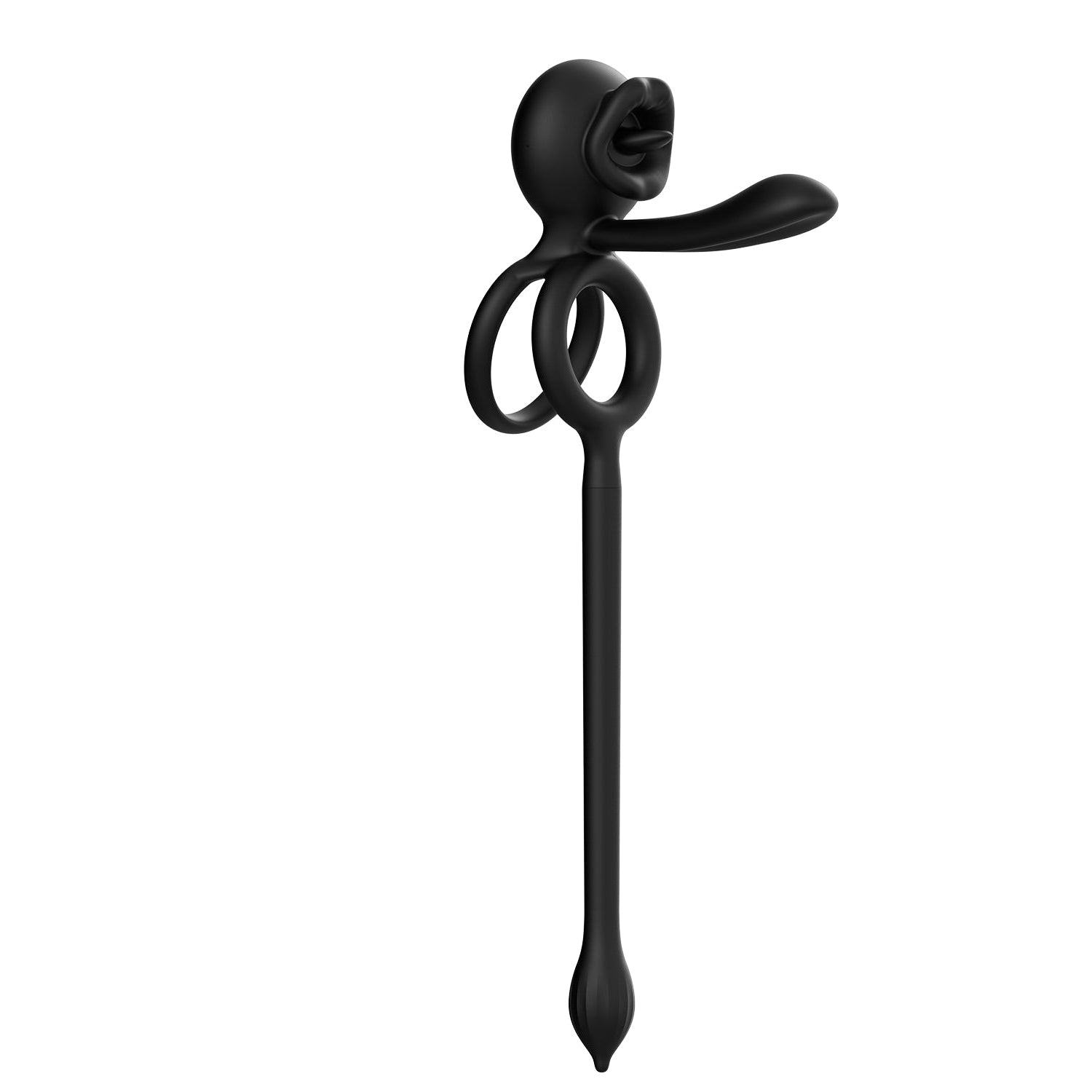 Dragon Tongue 3-in-1 Licking & Vibrating Cock Ring App Controlled-5