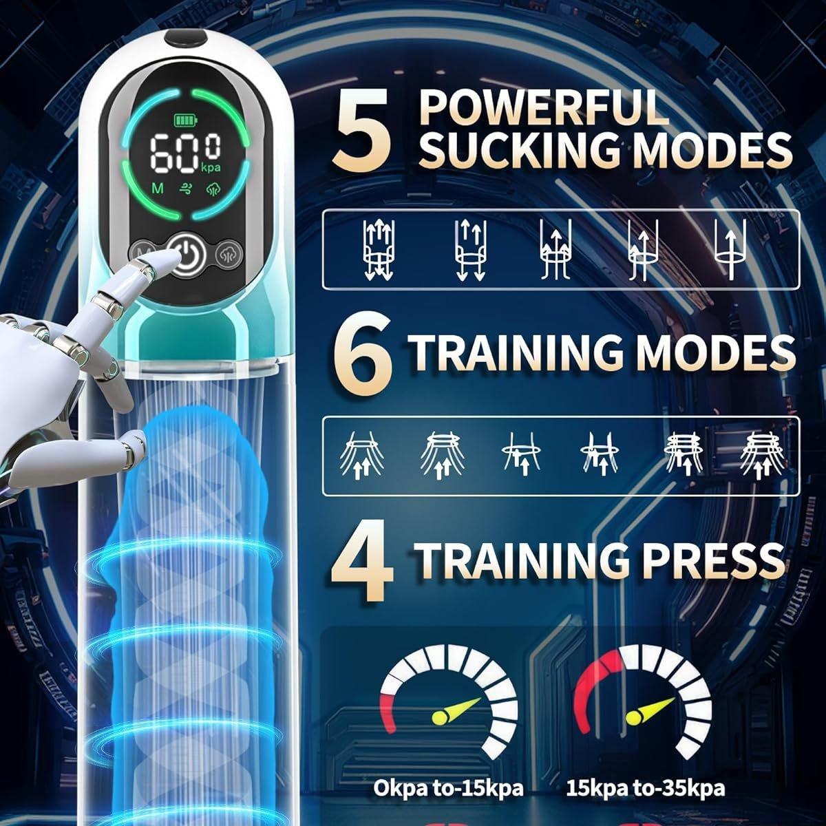 Electric Suction Penis Pump Vacuum Extender-3