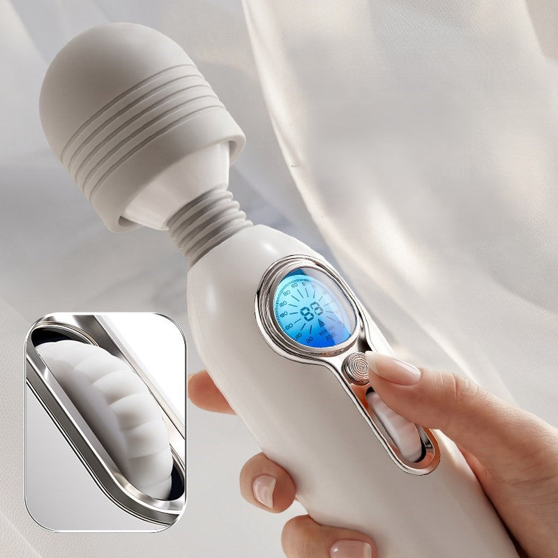 GALAKU Eva Flexible Heating AV Wand Vibrator with LED Screen-3