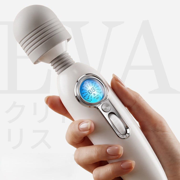 GALAKU Eva Flexible Heating AV Wand Vibrator with LED Screen-1