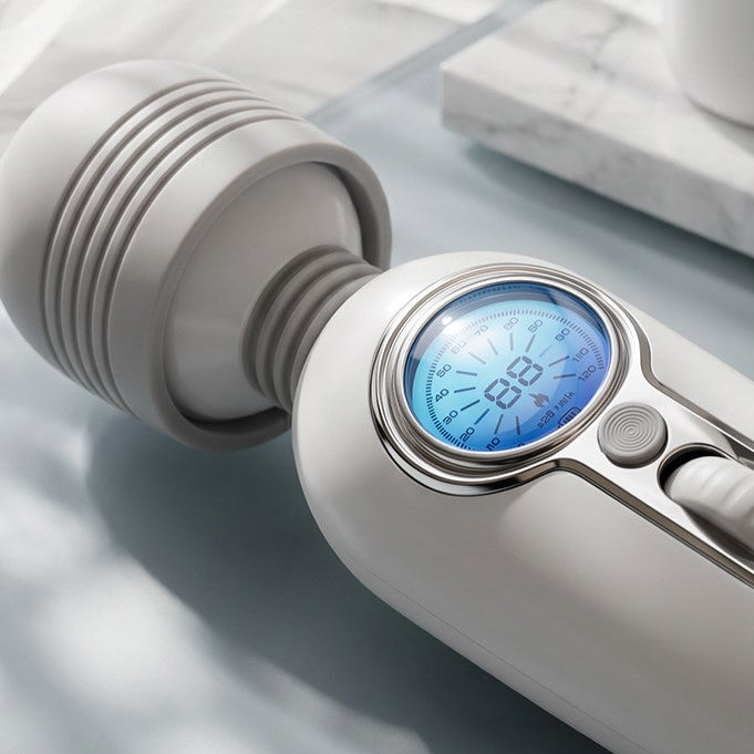 GALAKU Eva Flexible Heating AV Wand Vibrator with LED Screen-2