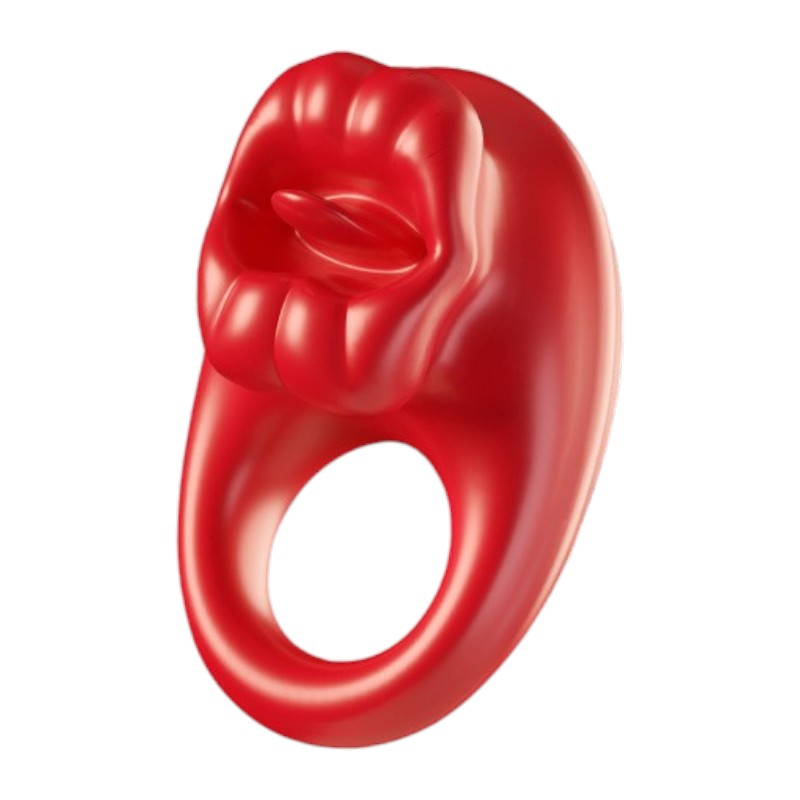 GALAKU Kiss Licking & Vibrating Cock Ring App Controlled-0