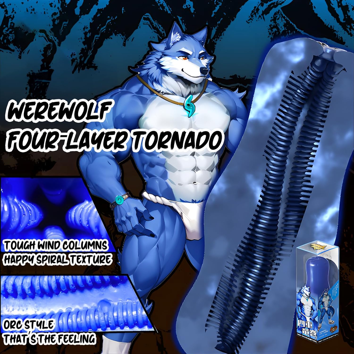 GibbonBoi Blue Wolf Animal Male Masturbator-1